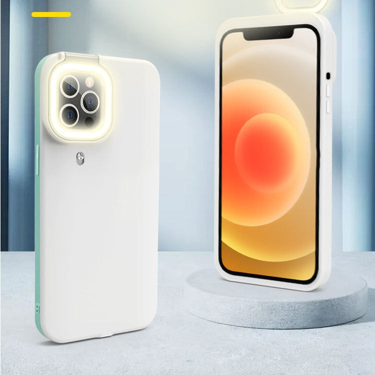 Compatible with Apple, Compatible with Apple , Suitable For Apple 12 12Promax Mobile Phone Case, Iphone11 Beauty Supplement Light Selfie Protective Cover